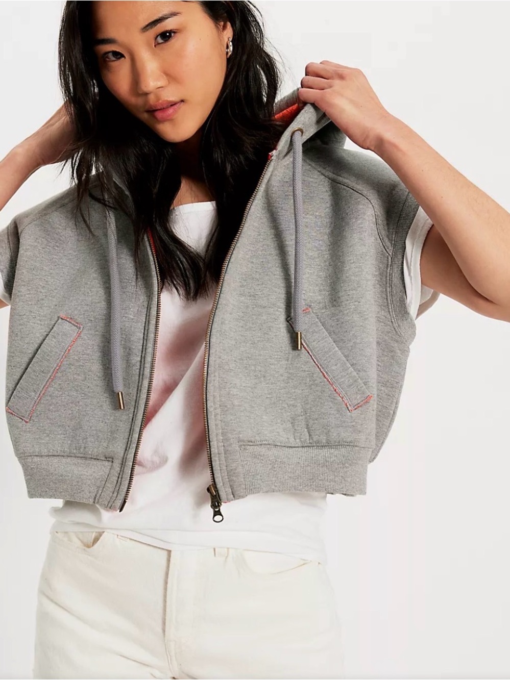Free People pop layer vest NWT